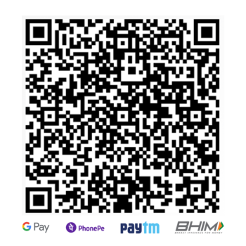 Scan to donate via UPI
